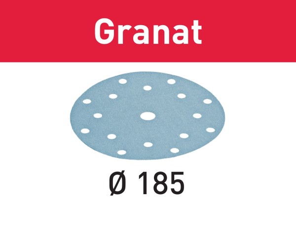 Festool Disco abrasivo Granat STF D185/16 P240 GR/100, conf. 1 pezzo