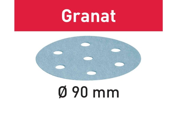 Festool Disco abrasivo Granat STF D90/6 P1500 GR/50