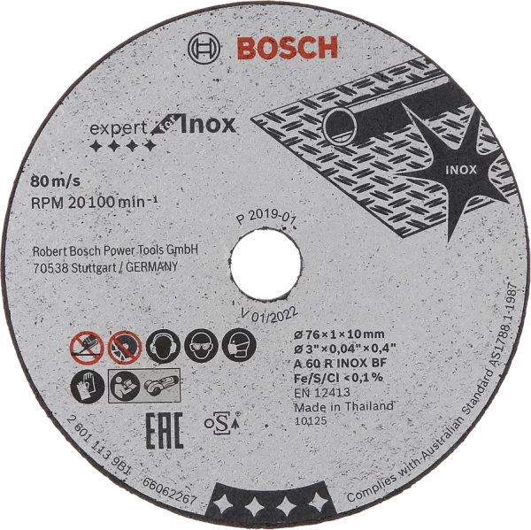 Bosch Disco da taglio Expert Inox 76x1x10mm 5 pz.
