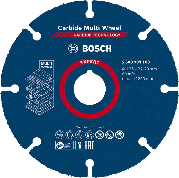Bosch Mola da taglio 125 mm EXPERT Carbide Multi Wheel