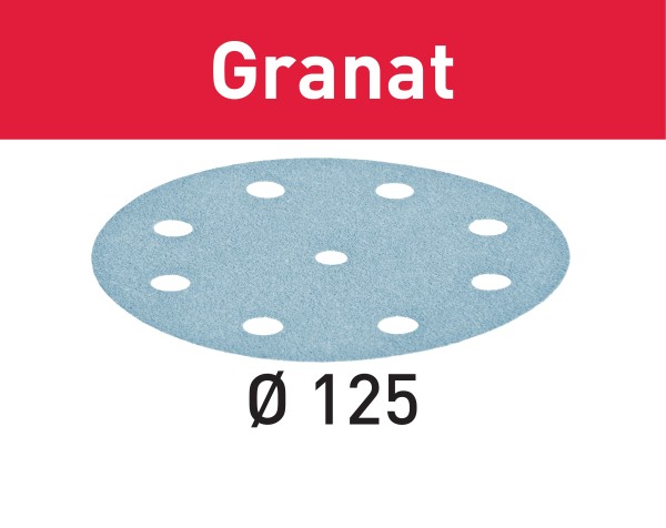 Festool Schleifscheibe Granat STF D125/8 P320 GR/100, VE 1 Stück